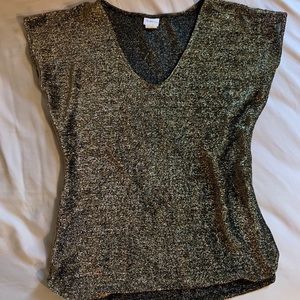 Gold sparkly blouse!